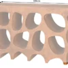 Abstrakter Konsolentisch ART AMBIENTE 120cm kupfer Edelrost-Look Beton