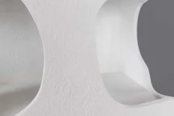 Abstraktes Regal ART AMBIENTE 180cm weiß Beton strukturiert Standregal