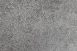 Ausziehbarer Esstisch APARTMENT 120-160cm grau Beton-Design schwarzes Metallgestell