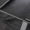 Ausziehbarer Esstisch ETERNITY 160-200cm graphit grau Keramik schwarz Metall