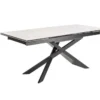 Ausziehbarer Esstisch EUPHORIA 180-220-260cm Marmor weiß Keramik made in Italy