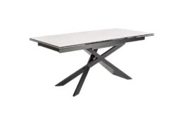 Ausziehbarer Esstisch EUPHORIA 180-220-260cm Marmor weiß Keramik made in Italy