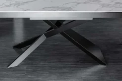 Ausziehbarer Esstisch EUPHORIA 180-220-260cm Marmor weiß Keramik made in Italy