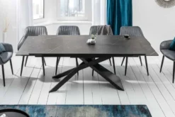 Ausziehbarer Esstisch EUPHORIA 180-220-260cm Graphit Keramik made in Italy