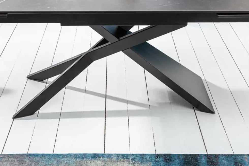 Ausziehbarer Esstisch EUPHORIA 180-220-260cm Graphit Keramik made in Italy