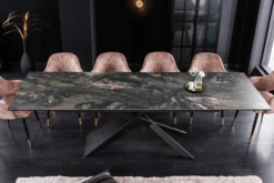 Ausziehbarer Esstisch EUPHORIA 180-220-260cm taupe Keramik made in Italy