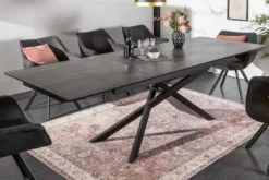 Ausziehbarer Esstisch EUPHORIA 180-220-260cm anthrazit Lava Keramik made in Italy