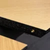 Ausziehbarer Esstisch GRANDEZZA 180-270cm natur Eiche schwarz Metall