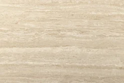 Ausziehbarer Esstisch INCEPTION 130-190cm oval Travertin Keramik champagner greige