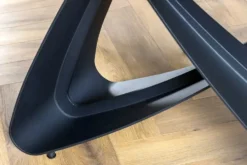 Ausziehbarer Esstisch INFINITY 180-260cm rost Keramik Marmor schwarz Metall