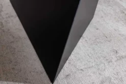 Ausziehbarer Esstisch PRESTIGE 180-240cm natur Walnussholz schwarzes Metallgestell