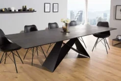 Ausziehbarer Esstisch PROMETHEUS 180-220-260cm Lava Keramik made in Italy