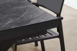 Ausziehbarer Outdoor Esstisch EMPIRE 200-250cm anthrazit Keramik Gartentisch