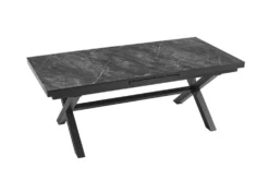 Ausziehbarer Outdoor Esstisch EMPIRE 200-250cm anthrazit Keramik Gartentisch