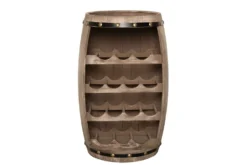 Authentisches Weinregal BODEGA 65cm natur Pinie Weinfass Shabby Chic