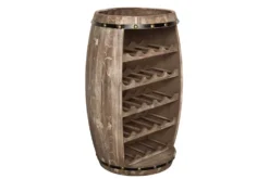 Authentisches Weinregal BODEGA 80cm natur Pinie Weinfass Shabby Chic