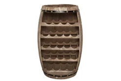 Authentisches Weinregal BODEGA 80cm natur Pinie Weinfass Shabby Chic