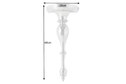 Barocke Wandkonsole SCALA 60cm silber Aluminium Wandregal