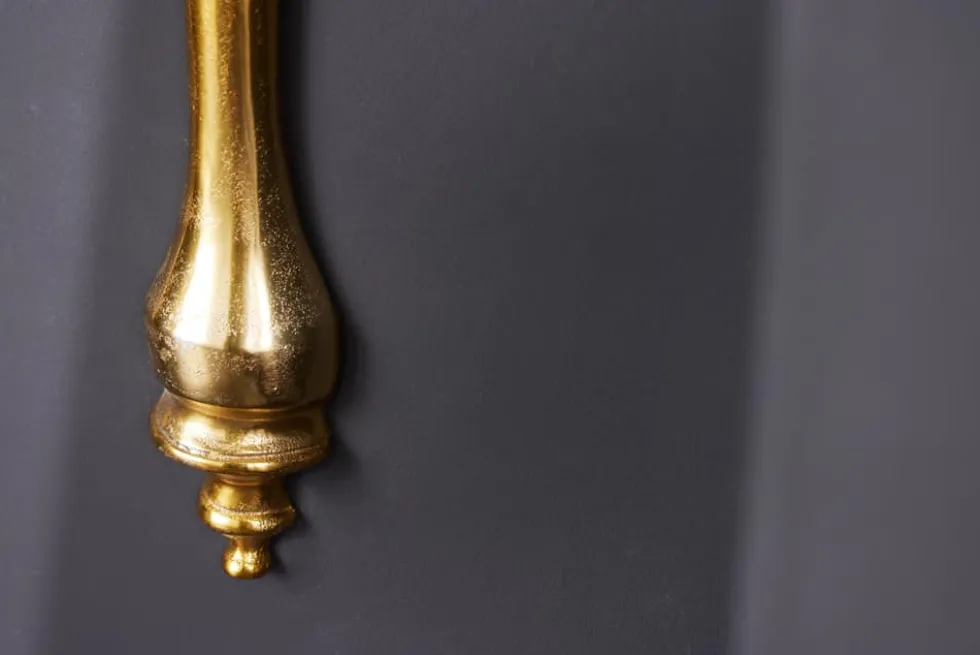 Barock Wandkonsole SCALA 80cm gold Metall Wandregal handmade Wanddekoration