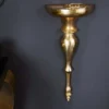 Barock Wandkonsole SCALA 60cm gold Metall Wandregal handmade Wanddekoration