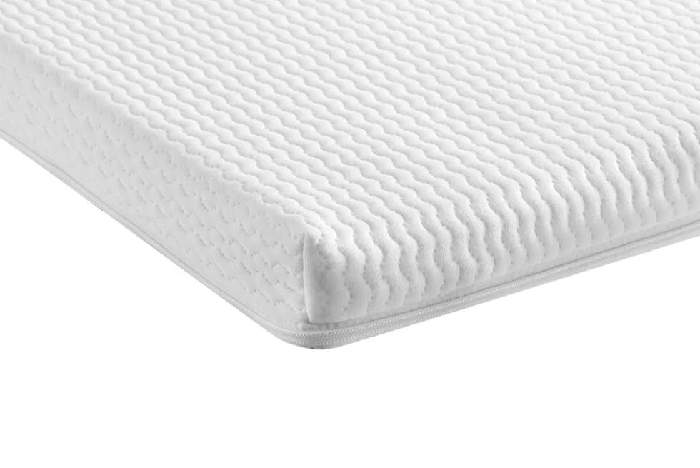 Bequeme Matratze mit Topper CLOUD FLEX 160x200cm dunkelgrau Tonnentaschenfederkern 9-Zonen