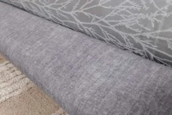 Bett SWING 180x200cm grau Vogue Seiden Samtstoff