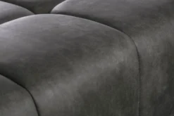 Big Sofa ELEGANCIA 285cm grau Microfaser XXL Couch inkl. Kissen Federkern