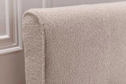 Boxspringbett SIGNUM 180x200cm beige Bouclé inkl. Stauraum Matratze Topper Matratze