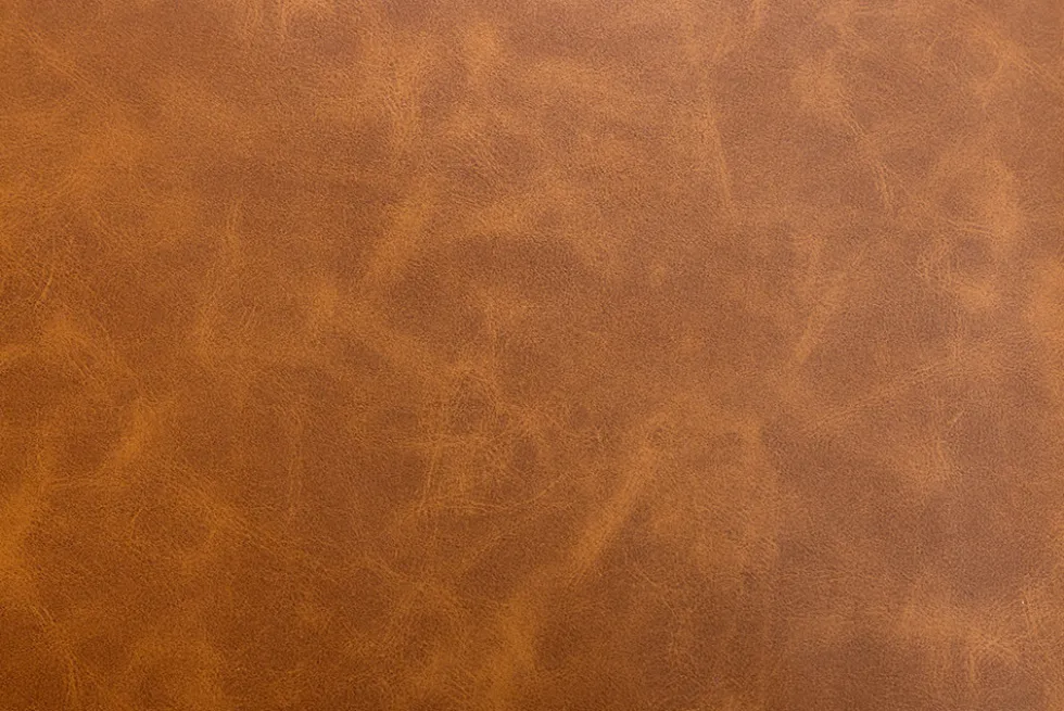 Chesterfield Stuhl CASTLE braun Kunstleder schwarz Gummiholz Ziernieten