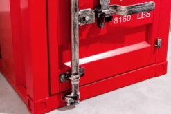 Container-Schrank GLOBETROTTER 50cm rot Metall Nachttisch Beistellschrank
