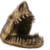 Deko-Figur SHARK HEAD 25cm bronze mit Ablagefach handmade