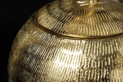 Dekorative Dose WILDLIFE BIRD 30cm gold antik rund Metall