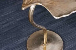 Dekorativer Beistelltisch GINKGO LEAF 55cm gold handmade Metall