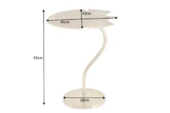 Dekorativer Beistelltisch GINKGO LEAF 55cm gold handmade Metall