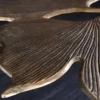 Dekorativer Couchtisch GINKGO LEAFS 75cm gold handmade Metall