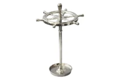 Dekorativer Schirmständer SEVEN SEAS 65cm silber Metall Regenschirmhalter