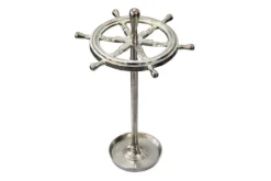 Dekorativer Schirmständer SEVEN SEAS 65cm silber Metall Regenschirmhalter