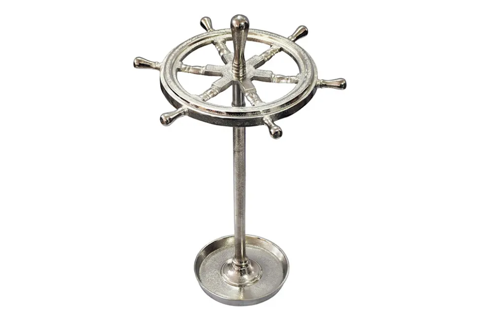 Dekorativer Schirmständer SEVEN SEAS 65cm silber Metall Regenschirmhalter