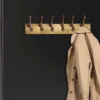 Dekorative Wandgarderobe DEER 50cm gold Metall Hirschgeweih Kleiderhaken