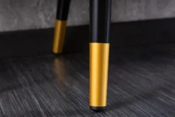 Design Bank PRÊT-À-PORTER gelb Samt florales Muster und goldene Fußkappen