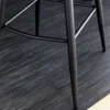 Design Barhocker EUPHORIA dunkelgrün Samt schwarze Metallbeine Barstuhl mit Lehne