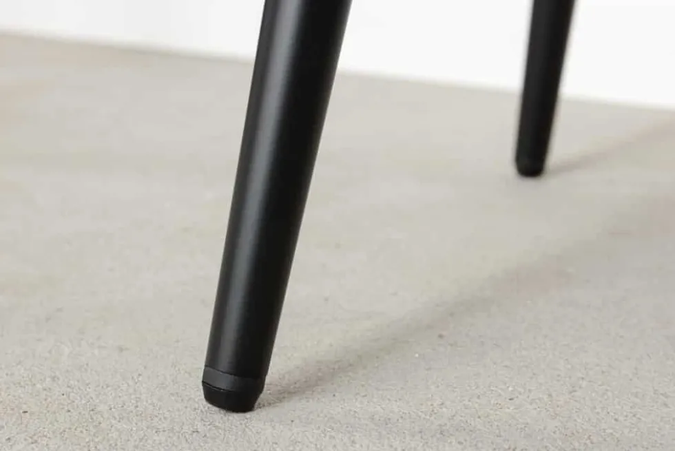 Design Barhocker MILANO rost braun Samt Barstuhl mit Lehne Metall schwarz Chesterfield-Steppung