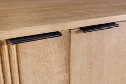 Design Barschrank ART DECO 140cm weiß gekälkt Mangoholz 3D-Front