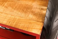 Design Bartisch SCOOTER 180cm rot Mangoholz Handarbeit Upcycling