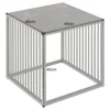Design Beistelltisch ARCHITECTURE 40cm graphit Metall