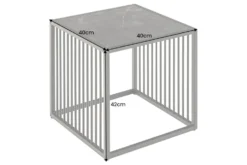 Design Beistelltisch ARCHITECTURE 40cm graphit Metall