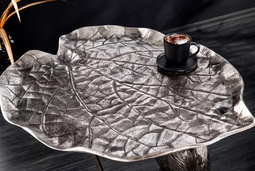 Design Beistelltisch WILDLIFE MONKEY 60cm silber Metall handmade