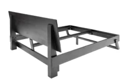 Design Bett SCORPION 180x200cm schwarz Mangoholz 3D Schnitzerei Massivholz Doppelbett