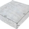 Design Bodenkissen XL ABSTRAKT 70cm blau beige abstraktes Muster Sitzpouf