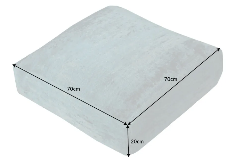 Design Bodenkissen XL MODERN ART 70cm türkis abstraktes Muster Sitzkissen